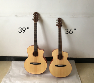 Guitare acoustique électrique de voyage chinoise M-F20S-36 avec dos et éclisses <span class=keywords><strong>en</strong></span> <span class=keywords><strong>acajou</strong></span>, table <span class=keywords><strong>en</strong></span> épicéa massif - Vente <span class=keywords><strong>en</strong></span> gros - Product Image 2
