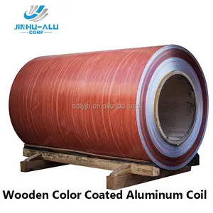 En bois Couleur Enduit Bobine D'aluminium pour matériau de construction