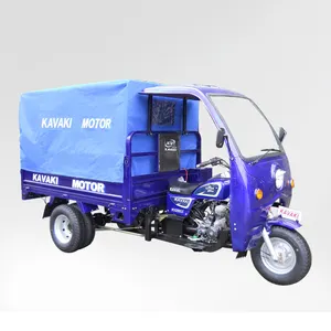 Kavaki 250cc gas motorized scooter car three wheeled closed cargo box tricycle for sale