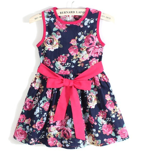 2016 Hot Cheaper Vestiti Delle Ragazze di Fiore <span class=keywords><strong>Con</strong></span> Farfalla Cinghia di Vita Per Le Vacanze - Product Image 2