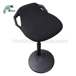 Silla <span class=keywords><strong>de</strong></span> Escritorio con Altura Ajustable, Taburete Giratorio Ergonómico para Estar <span class=keywords><strong>de</strong></span> <span class=keywords><strong>Pie</strong></span>, Taburete Activo con Movimiento <span class=keywords><strong>de</strong></span> Balanceo - Product Image 5