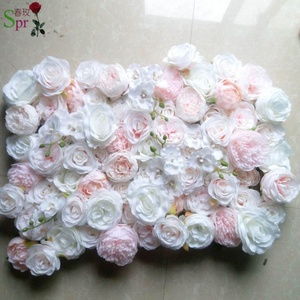 SPR decorazione murale fiore da parete per occasione di matrimonio 60*40cm rifinito muro di fiori rosa per eventi di festa Baby Show - Product Image 1