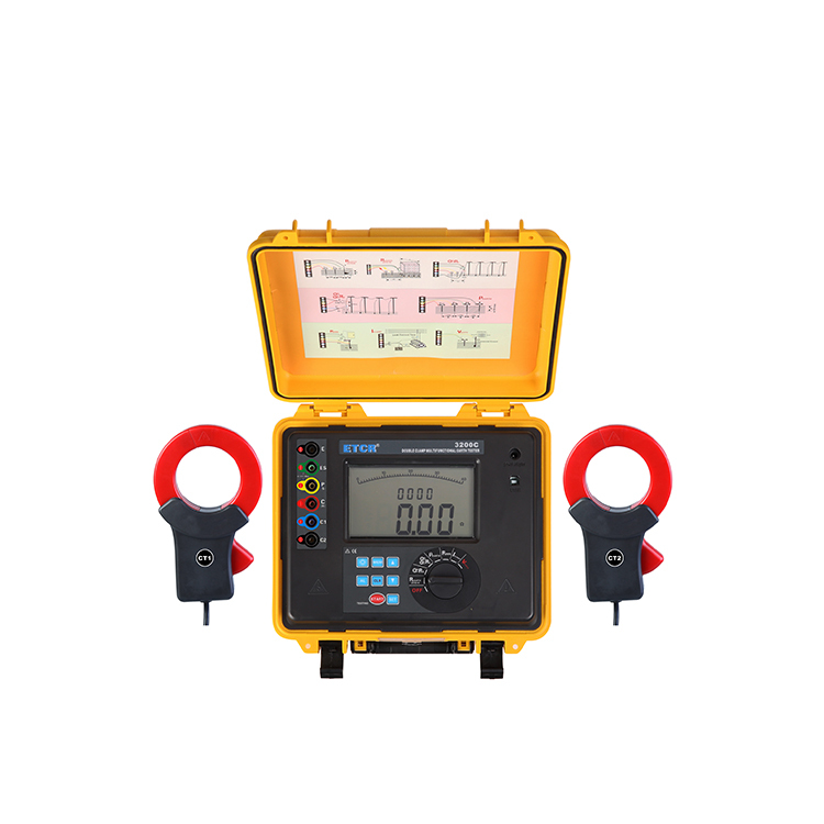 ETCR3200C Double Clamp Grounding Resistance Tester Digital Earth Resistance Tester Digital Only