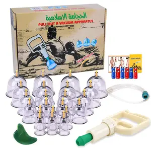 Nieuwe Vacuüm Cupping Set 24 Cups Therapie Massage Cupping Beste Acupunctuur Naalden