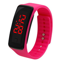 Vente en gros bon marché Sports Led affichage numérique écran tactile montre ceinture silicone bracelets LED montre tactile enfants montre