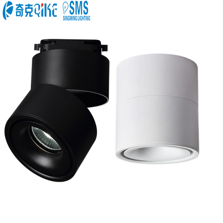 12 Вт Светодиодный точечный Трековый светильник 360 градусов Регулируемый потолочный светильник для поверхностного монтажа Трековый светильник
