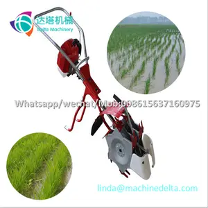 Hot Sale Mini Power Tiller Paddy Field 3-row Rice Weeder