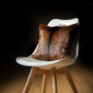 Doğal renk kürk yastık keçi kürk yastık - Product Image 2