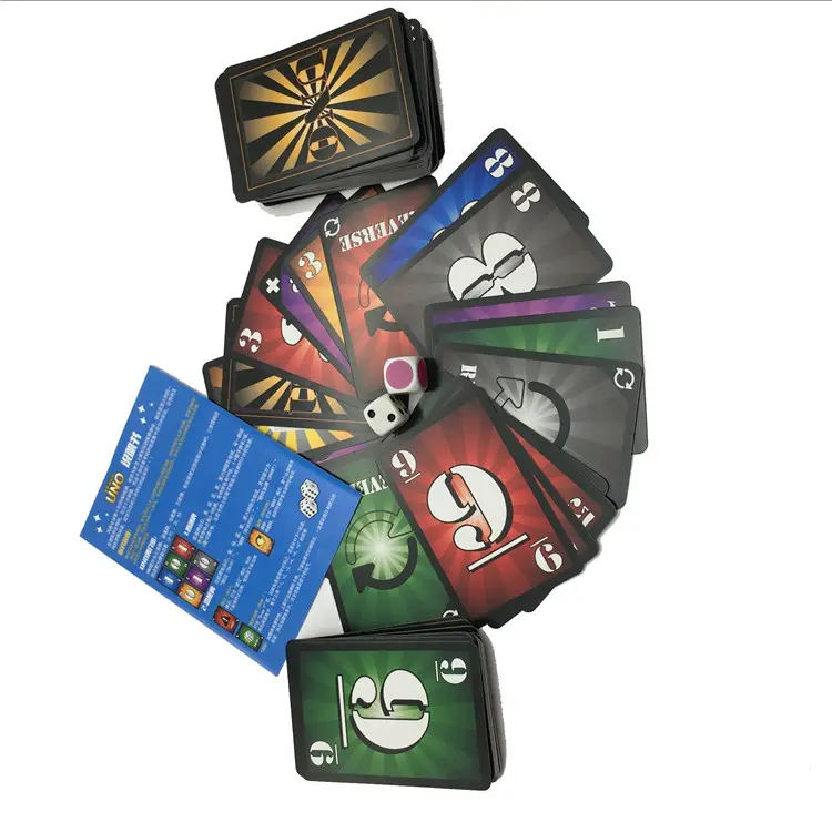 פוקר הדפסה בגודל כרטיס משחקי מסיבת משחק משחק כרטיס עם אריזת מתנה הדפסה