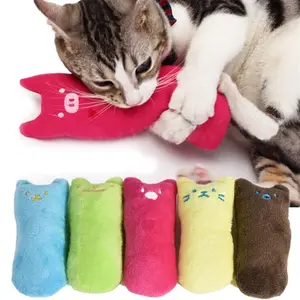 可爱枕头抓挠疯狂宠物猫踢猫薄荷玩具磨牙玩具