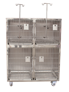 In acciaio inox gabbia di veterinaria in animale clinica Ospedaliera di ossigeno camera cage <span class=keywords><strong>alimentazione</strong></span> - Product Image 3