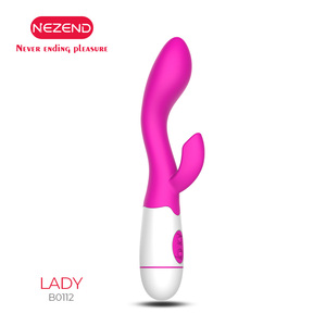 <span class=keywords><strong>Vibratore</strong></span> del <span class=keywords><strong>coniglio</strong></span> del punto G di spinta del giocattolo del sesso della signora senza fili del Dildo viola del Silicone ricaricabile - Product Image 2