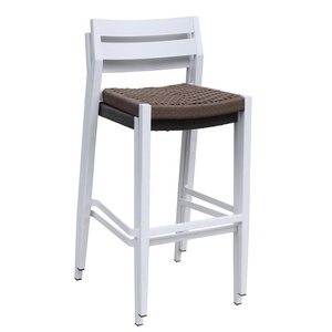 Modern Design Aluminum Frame Alum Slat Back Indoor <strong>Outdoor</strong> <strong>Bar</strong> <strong>Stool</strong> for Garden Grade - Product Image 4