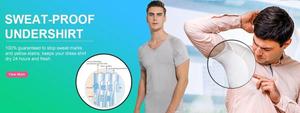 Performance fantastique 100% garanti pour arrêter les marques de sueur et les taches jaunes T-shirt anti-transpiration pour aisselles - Product Image 5