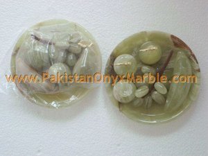 Assiettes de fruits en onyx faites à la main en pierre naturelle sculptée et polie pour la décoration de la maison Souvenir ou style personnel - Product Image 4