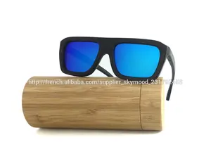 Main UV400 poli polarisée Avitor en bois de bambou Lunettes Revo Lunettes de soleil customisées