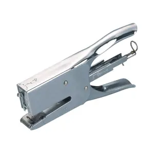 Metal Stapler High Quality Custom Logo Office Desktop Metal Stapler Silver Hand Plier Stapler Engrapadora