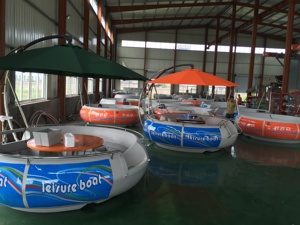 Barco Eléctrico para Barbacoa al Aire Libre Meierya, de Fibra de Vidrio, Acero y PP, para 5-10 Personas, Capacidad de 500 kg, Garantía de 12 Meses, para Ocio Familiar en Mar/Lago/<span class=keywords><strong>Parque</strong></span> - Product Image 4