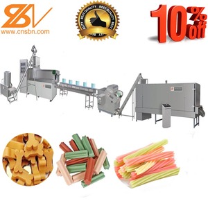Línea de Producción de Extrusora de Alimentos para Mascotas, Totalmente Automática, de Uno o Dos Colores, para Golosinas, Masticables y Snacks para Perros - Product Image 4