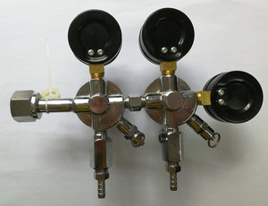 Fabricant Ningbo Zhejiang deux corps pression <span class=keywords><strong>Co2</strong></span> gaz régulateur de bière avec jauge - Product Image 4