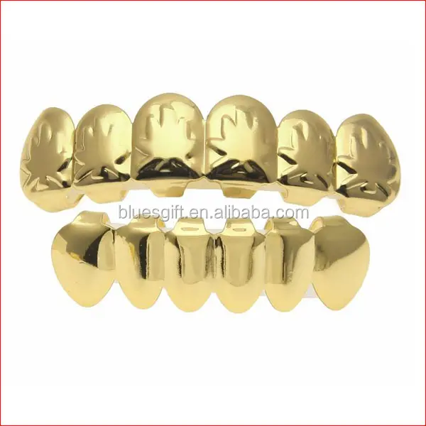 Blues HipHop gold Plated Pot Weed Leaf teeth grillz TG033-G1 for Halloween gift
