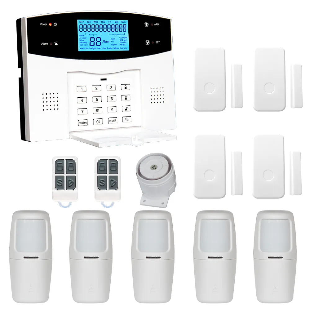 Fabrik Preis bestanden CE/ROHS GSM + PSTN + WIFI alarm system Unterstützung iOS/Android APP