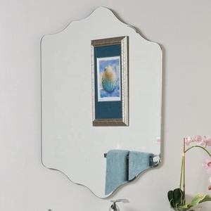 Espejo de baño sin marco ovalado rectangular de estilo moderno, 3mm-6mm de espesor, instalación colgante de pared biselada para el hogar y la sala de estar - Product Image 6