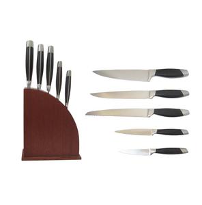 6Pcs forjado cuchillo con Sapelli bloque de madera - Product Image 6