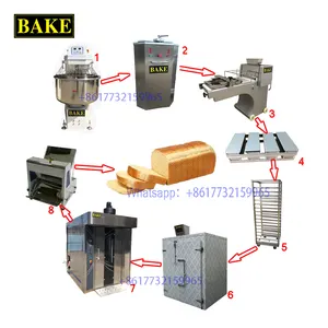 Complete set bread factory equipment food machines bakery equipments price of bakery machinery