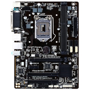 Gigabyte H81M-S2PH настольная материнская плата маленькая H81 со встроенной графикой, двойной канал памяти <span class=keywords><strong>DDR3</strong></span>, оба чипсета PCI Intel - Product Image 1