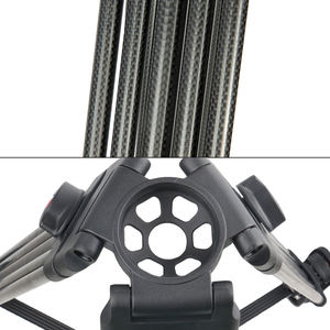 Trépied professionnel <span class=keywords><strong>Cayer</strong></span> BV25L en fibre de carbone, le plus populaire du modèle, double tubes - Product Image 2