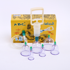 Penjualan Laris Tradisional Cina Bekam Vakum Bekam Vakum Jilbab dengan Pompa Kecil ABS - Product Image 1