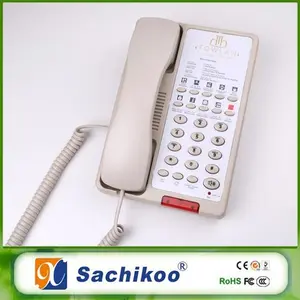 Weatherproof Classic Hotel Room Basic Speed Button Telephone With LOGO Faceplate Printing