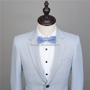 NA45 Nouveaux costumes décontractés pour hommes Slim Fit Solid Linen Suits Men Top Quality Mens Suits With Pants and Gilets Plus Size Tailored Made - Product Image 3
