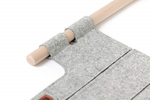 Organisateur <span class=keywords><strong>mural</strong></span> <span class=keywords><strong>de</strong></span> <span class=keywords><strong>bureau</strong></span> en feutre avec poches pour outils, papeterie et bricolage, motif porte-bonheur - Product Image 2