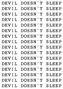 Adesivi per tatuaggi temporanei impermeabili, il diavolo nero non dorme, lettere inglesi, design accattivante, strumenti per il trucco artistico del corpo - Product Image 2