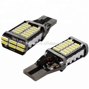 汽车 W16W Led 转向单线灯 4014 芯片 30 SMD Canbus T15 插座汽车制动灯灯泡 DC 12 V 无差错车灯配件