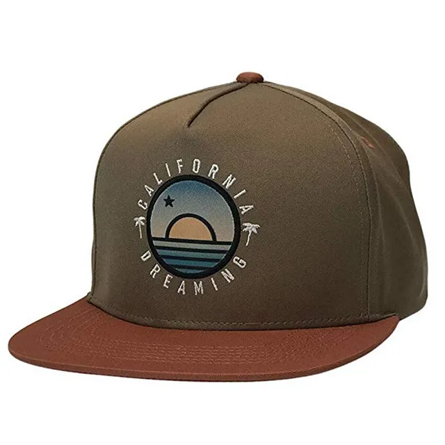 California Dreaming Hat Flat Bill Snapback Half unbuilt gorra de béisbol