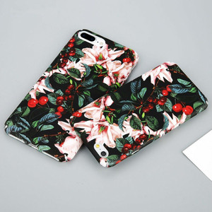 Alta calidad floral de la cereza flor hojas hard PC Phone casos para el <span class=keywords><strong>iPhone</strong></span> x <span class=keywords><strong>8</strong></span> <span class=keywords><strong>8</strong></span> más 7 7 más 6 6 s 5S <span class=keywords><strong>se</strong></span> - Product Image 1