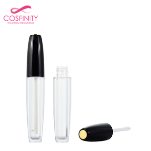 Muestra libre mate lipgloss tubo contenedor mini negro Liquid container Lipstick lip <span class=keywords><strong>gloss</strong></span> con aplicador - Product Image 5