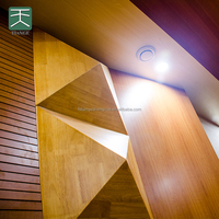 TianGe Usine 2D/3D QRD Triangle En Bois Panneau de Diffuseur Acoustique Dinding Akustik Diffuseur suara pour kedap suara