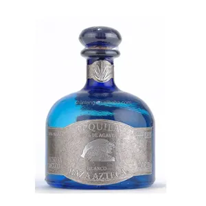 Bouteille tequila bleue en verre, en forme de cœur, personnalisé, de luxe, shangai linalang