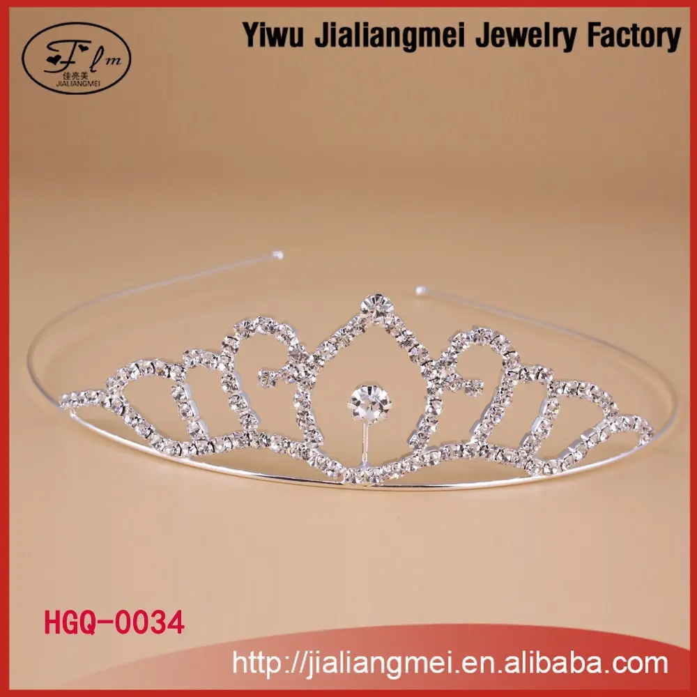 Mahkota Mini Lingkaran Penuh Bayi Perempuan/Perempuan Bunga Prom Putri Pengantin Mahkota Mini Bulat Berlian Imitasi CT1040