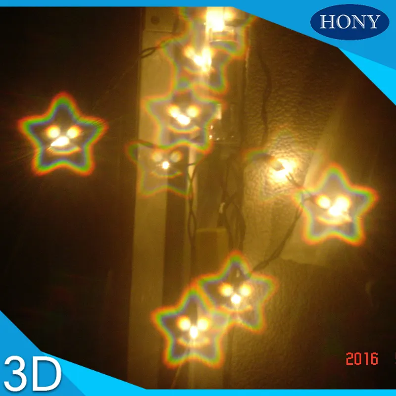 Paper Christmas Star Smile Diffraction lines Paper 3D Fireworks Glasses,Diffraction Laser Viewers Glasses