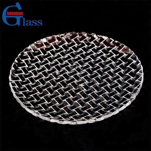 Grande <span class=keywords><strong>assiette</strong></span> ronde plate en <span class=keywords><strong>verre</strong></span> pour desserts et fruits, vente en gros - Product Image 1
