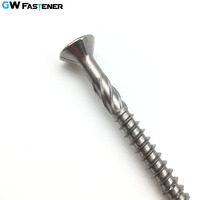 Sekrup Dek Kayu Torx/Star Drive Baja Tahan Karat 304/316 Metrik & Inci # 8- # 12 Diameter 30-150mm Panjang