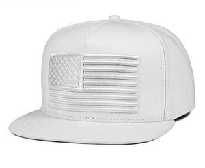 2026 Custom World Football Sports Cup Country Flag 3d Embroidered 5 Panel <strong>Flat</strong> Brim All <strong>White</strong> Snapback Sports Hat <strong>Cap</strong> - Product Image 1