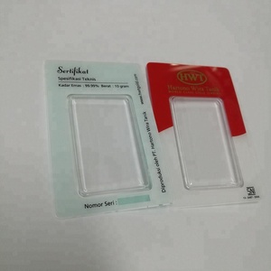 Gold Coin bar PVC Packing <strong>Card</strong> Security Tamper Proof Packing <strong>Card</strong> Holder Gold Ingot <strong>Card</strong> <strong>Sleeve</strong> - Product Image 3