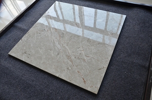 Piastrelle in Ceramica Porcellanata Grigia con <span class=keywords><strong>Texture</strong></span> Effetto <span class=keywords><strong>Pietra</strong></span>, Completamente Lucidate e Smaltate, Moderne per Interni, 600x600mm, Piastrelle per Pavimenti - Product Image 5