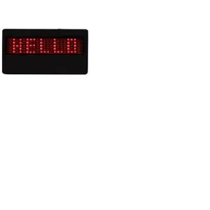 Placa led com etiqueta de nome/com display led/mini placa de display de emblema
